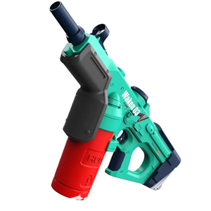 تفنگ اسباب بازی آب پاش شارژی سبز-آبی Electric Water Gun WAKEN 03_اسباب بازی